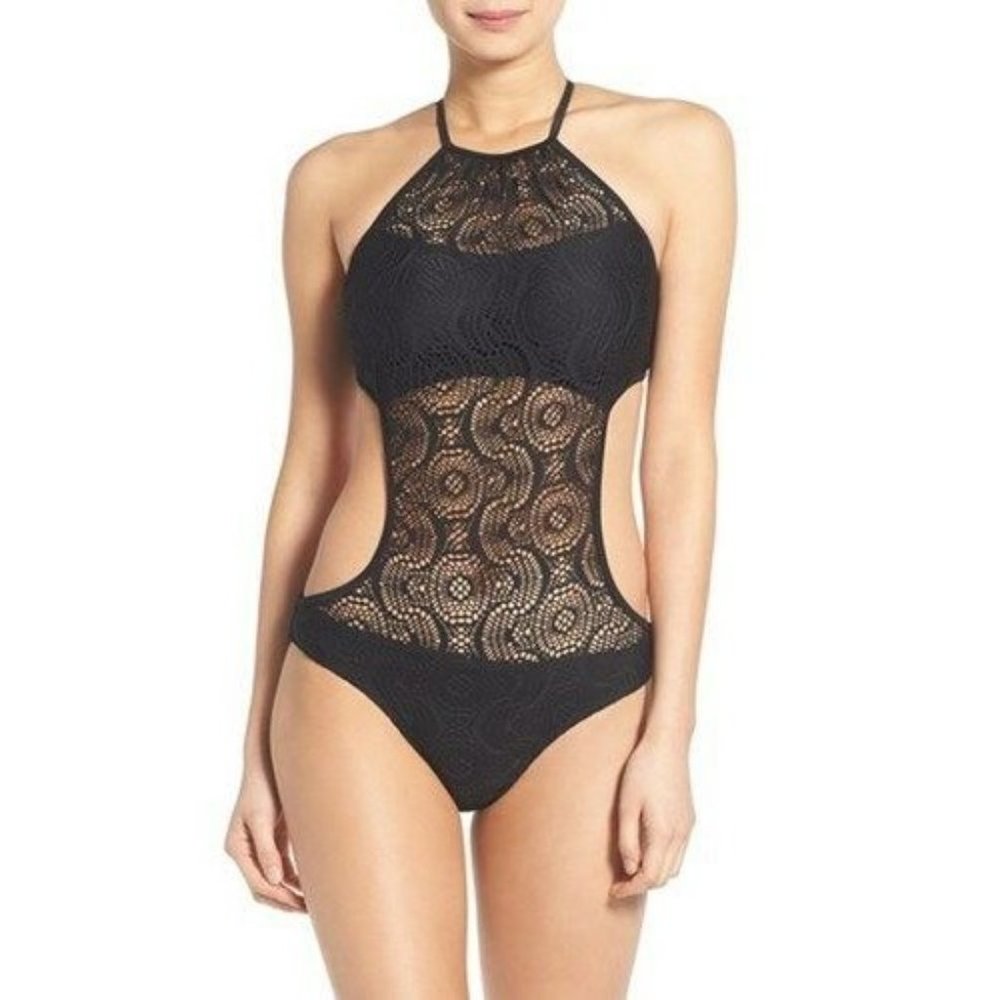 BP. Crochet One-Piece Swimsuit Swim Suit Monokini